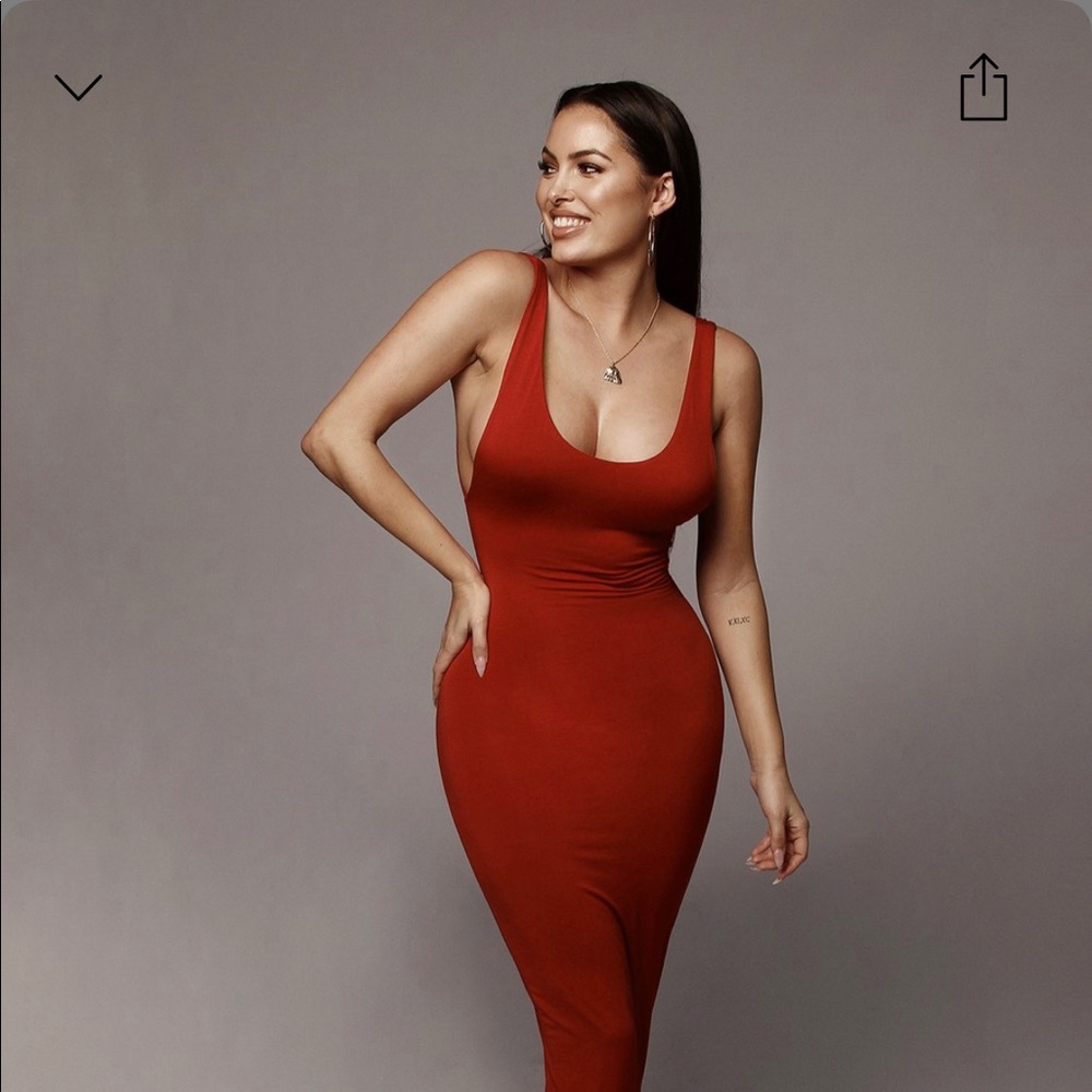 Red Perfection Low Side Dress